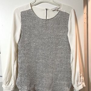 🆕 Loft Cream Blouse Size Small Petite 🆕